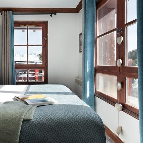 Wohnung 4 personen - 1 Schlafzimmer - – Außenpool mit Blick auf den Mont Blanc