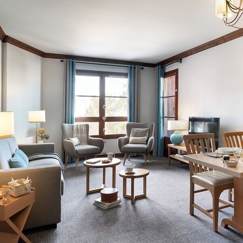 Wohnung 6 personen - 6 Personen – 2 Schlafzimmer – Außenpool mit Blick auf den Mont Blanc