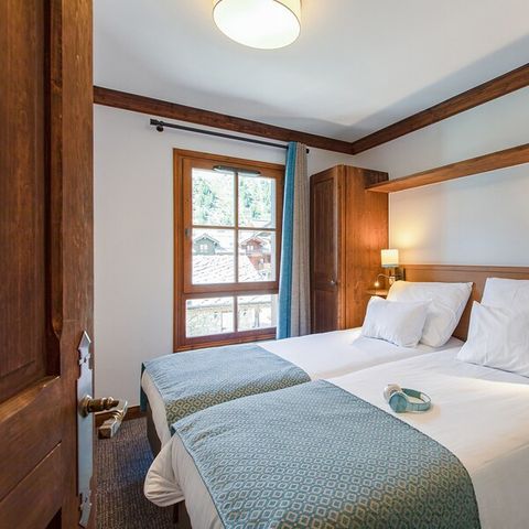 Wohnung 6 personen - 6 Personen – 2 Schlafzimmer – Außenpool mit Blick auf den Mont Blanc
