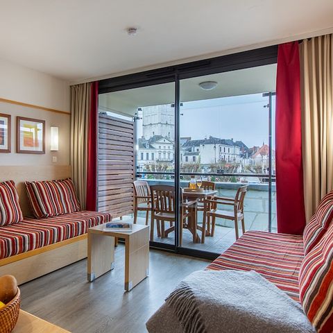 Wohnung 5 personen - 1 Schlafalkoven - Terrasse oder Balkon