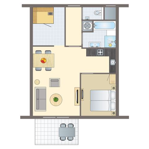 Apartement 2 Personen - 2LA