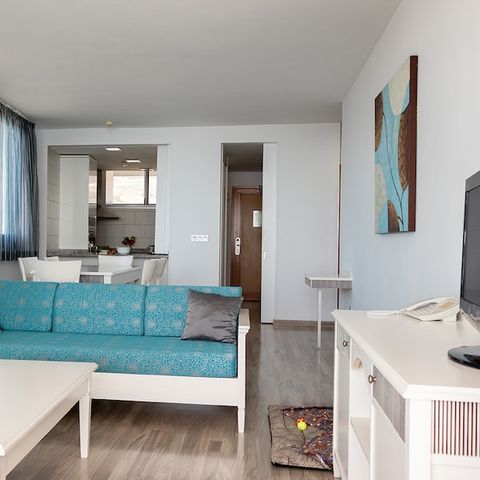 Wohnung 6 personen - 2 Schlafzimmer - Blick auf den Pool