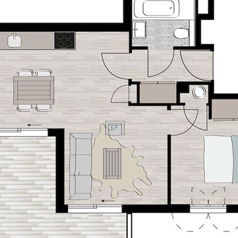 Apartement 4 Personen - Arolle