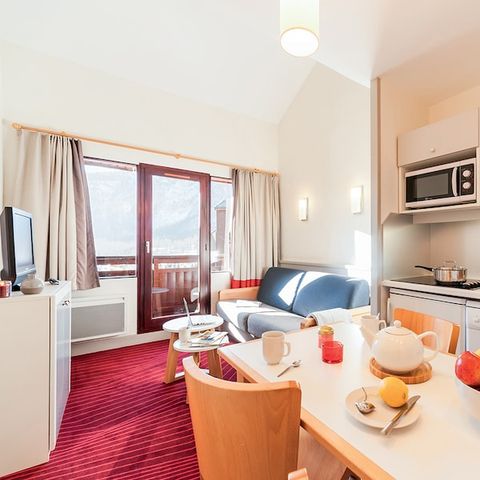 Studio 4 personen - 1 Schlafbereich - Freie Bergsicht