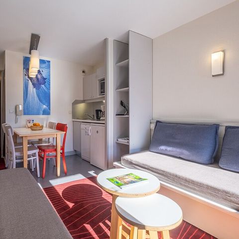 Wohnung 4 personen - 1 Schlafzimmer - Freie Bergsicht