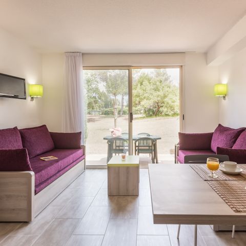 Apartement 5 Personen - Studio Standard-Eco Gartenblick S1Y15IS (max 4 Erwachsene)