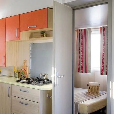 Mobilheim 6 personen - Mobilheim | Comfort | 3 Zi. | 6 Pers. | Erhöhte Terrasse