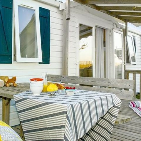 Mobilheim 6 Personen - Mobilheim | Comfort | 3 Zi. | 6 Pers. | Erhöhte Terrasse