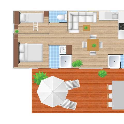Bungalow 8 Personen - Cottage Next XXL Familie