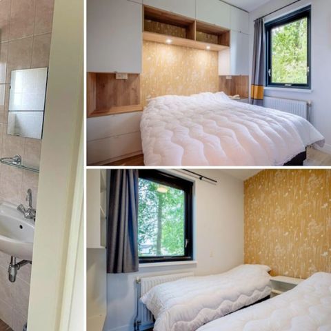 Bungalow 6 Personen - Panorama Fischteich für Bekassine