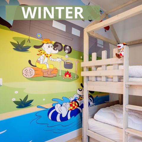 Bungalow 4 Personen - WINTER Diamant Schere Spotty Deluxe