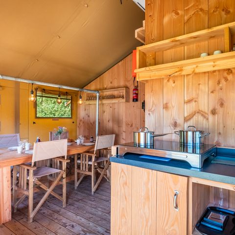 Safarizelt 5 Personen - Komfort mit privatem Whirlpool (4+1)