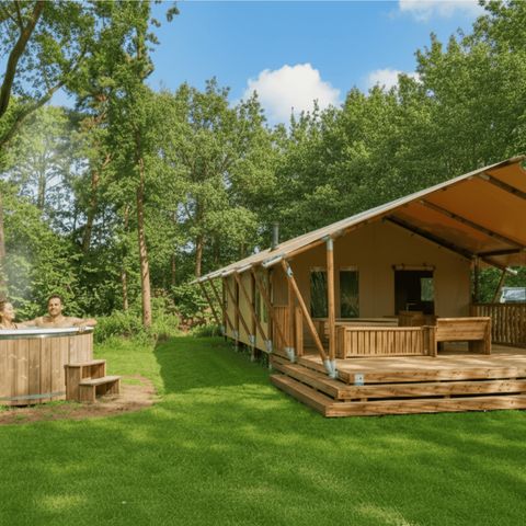 Safarizelt 5 Personen - Komfort mit privatem Whirlpool (4+1)