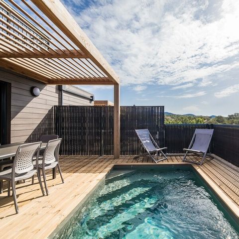 FERIENHAUS 6 Personen - - 3 Schlafzimmer - Duplex - Klimatisiert - 4m privater Swimmingpool - Terrasse