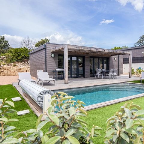 FERIENHAUS 6 Personen - - 3 Schlafzimmer - Klimatisiert - 7m privater Swimmingpool - Garten