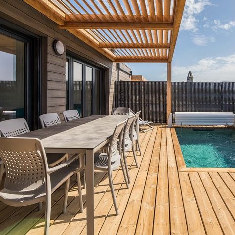 FERIENHAUS 8 Personen - - 4 Schlafzimmer - Klimaanlage - 4m privater Swimmingpool - Terrasse