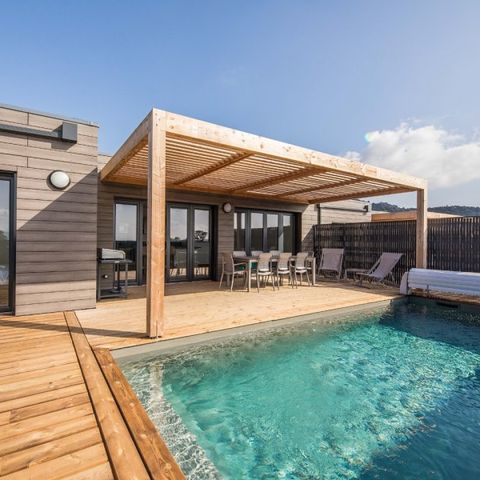 FERIENHAUS 8 Personen - - 4 Schlafzimmer - Klimatisiert - 7m privater Swimmingpool - Terrasse