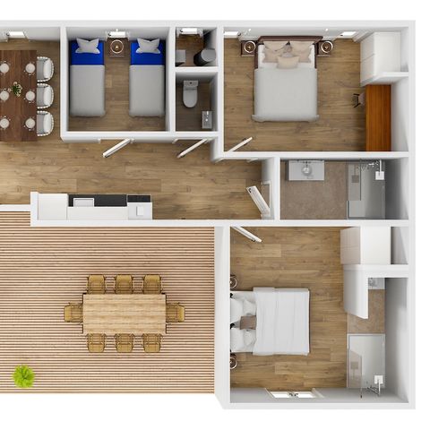 Villa 6 Personen - Waldhäuschen