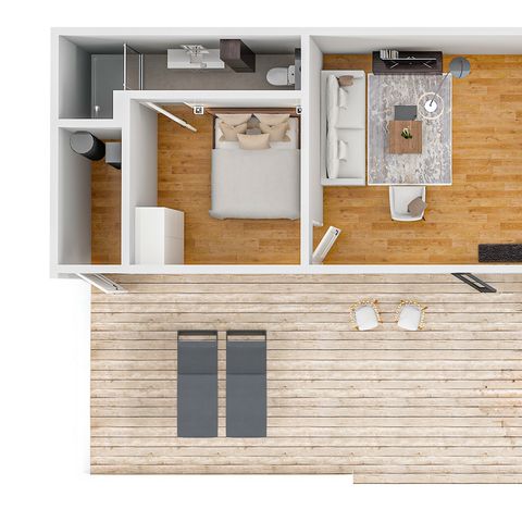 FERIENHAUS 2 Personen - Wald-Würfel