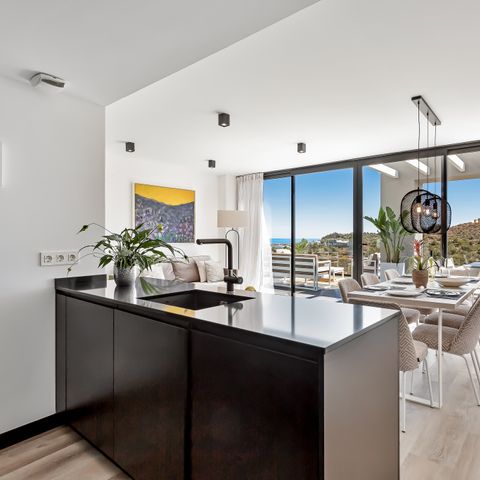 Apartement 6 Personen - mit Solarium (Dachterrasse) und Meerblick