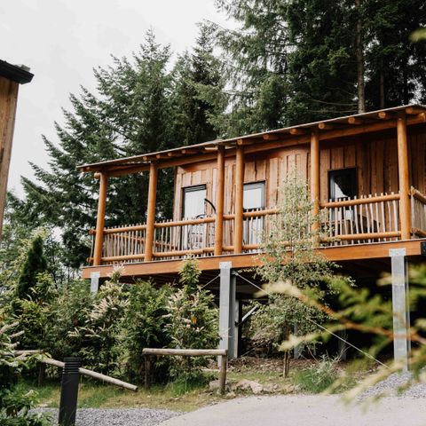 AUßERGEWÖHNLICHE UNTERKUNFT 4 Personen - Luxuriöses Baumhaus mit Rutsche