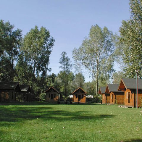 Bungalow 4 Personen - Einfache Blockhütte