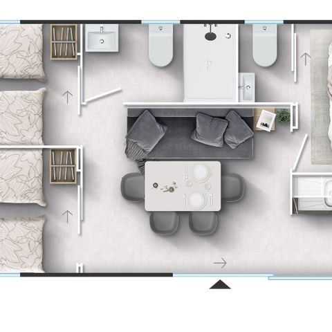 Bungalow 6 Personen - Lodge