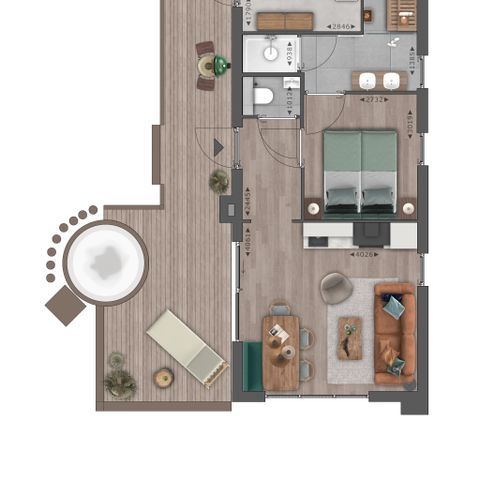 LODGE 2 Personen - Spa mit Whirlpool und Innensauna