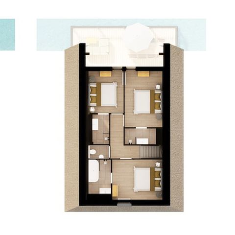 Bungalow 8 Personen - Taucher Schnepfe Wasser