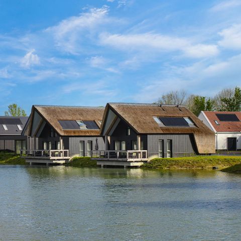 Bungalow 6 Personen - Durchlass Schwarzschwanzschnepfe Wasser