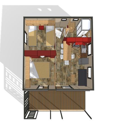 Chalet 6 Personen - Superior 2 Schlafzimmer