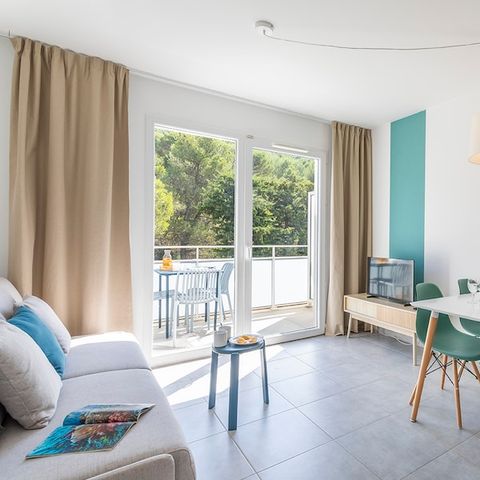 Studio 4 personen - 1 Schlafbereich - Terrasse oder Balkon