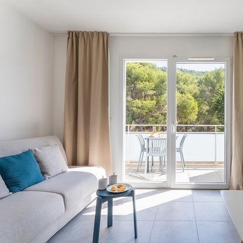 Studio 4 personen - 1 Schlafbereich - Terrasse oder Balkon