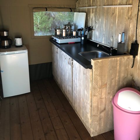 Safarizelt 4 Personen - einschließlich sanitärer Einrichtungen