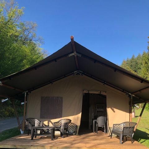 Safarizelt 4 Personen - einschließlich sanitärer Einrichtungen