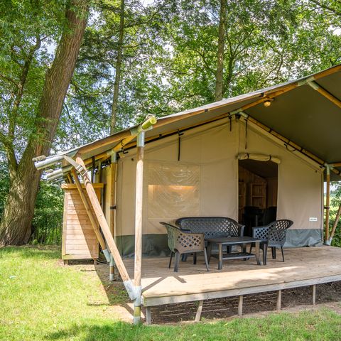 Safarizelt 4 Personen - einschließlich sanitärer Einrichtungen