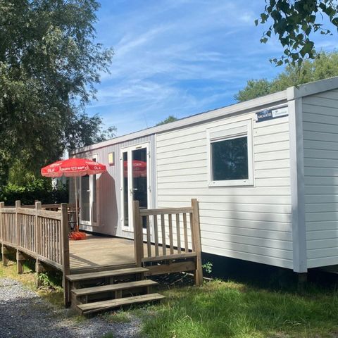 Mobilheim 6 personen - De Luxe Mobilheim mit 6 Schlafplätzen und Terrasse
