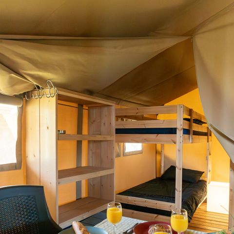 SafariZelt 6 Personen - Ausgezeichneter Maaszicht