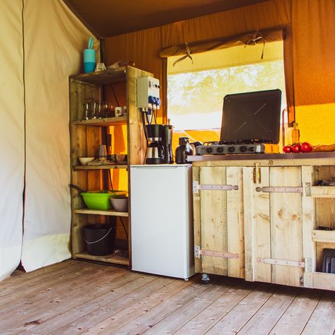 SafariZelt 6 Personen - Ausgezeichneter Maaszicht