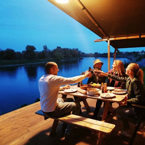 SafariZelt 6 Personen - Ausgezeichneter Maaszicht