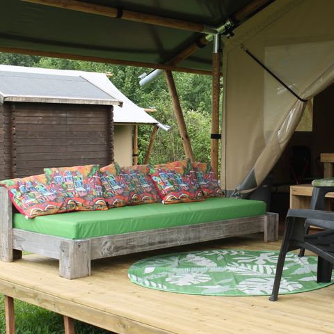 SafariZelt 6 Personen - mit eigener Sanitäreinheit