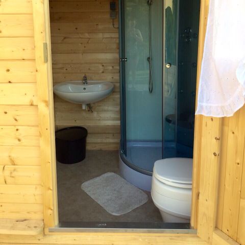 Safarizelt 6 Personen - inkl. privater Sanitäreinheit