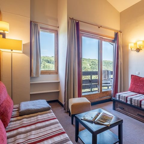 Wohnung 8 personen - 2 Zimmer - 1 Schlafbereich - Bergblick