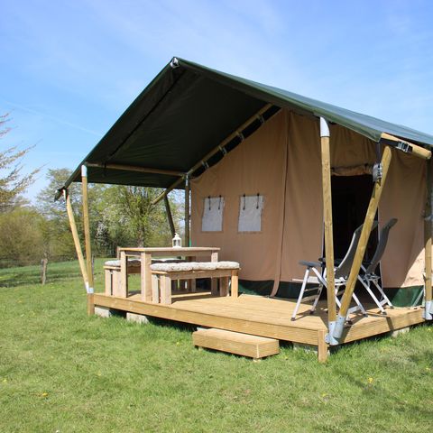 Safarizelt 6 Personen - mit eigener Toilette