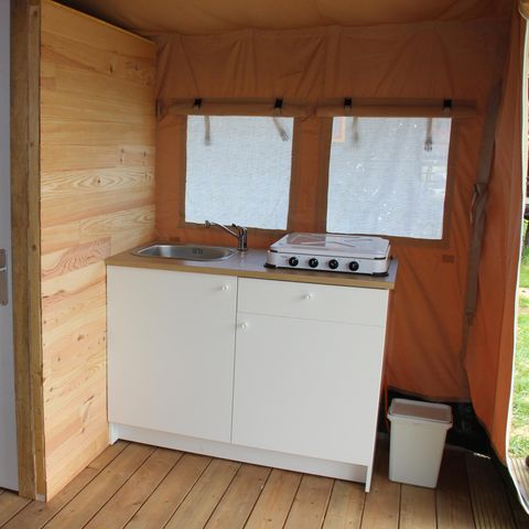 SafariZelt 6 Personen - mit eigener Toilette