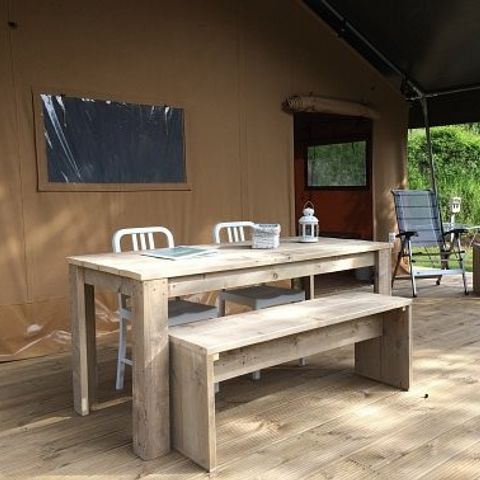 Safarizelt 4 Personen - einschließlich sanitärer Einrichtungen