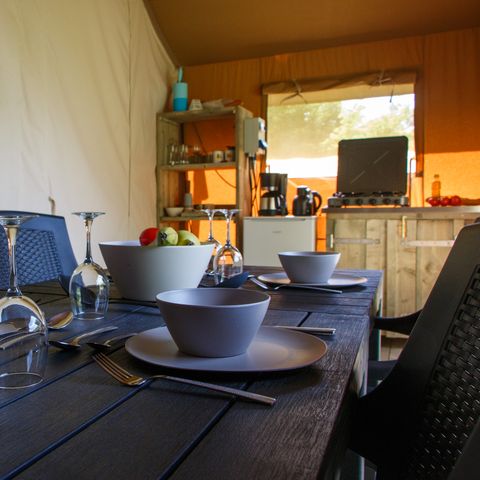 SafariZelt 6 Personen - Camping Vallee de L'Our - Safari Zelt 6 Personen