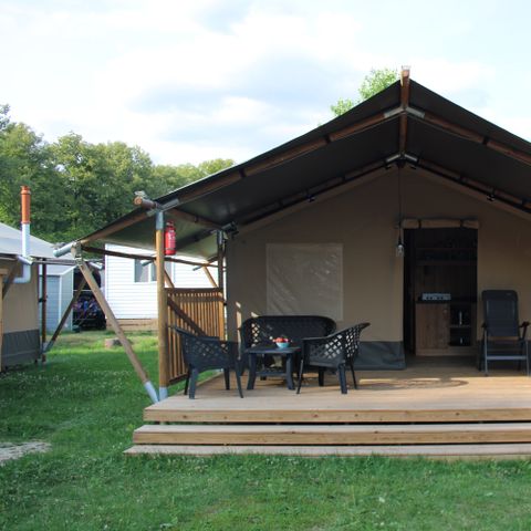SafariZelt 4 Personen - Camping Vallee de L'Our - Safari Zelt 4 Personen inkl. Sanitäranlagen