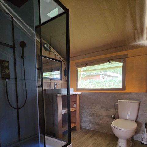 SafariZelt 4 Personen - Camping Vallee de L'Our - Safari Zelt 4 Personen inkl. Sanitäranlagen