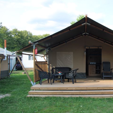 SafariZelt 4 Personen - Camping Vallee de L'Our - Safari Zelt 4 Personen inkl. Sanitäranlagen